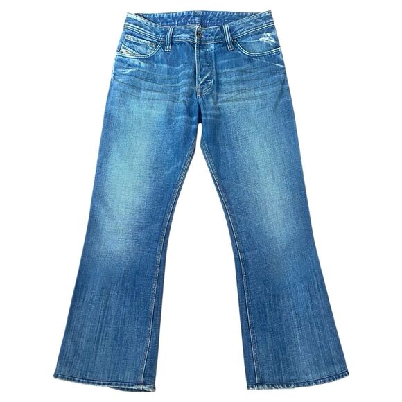 Diesel Industry Blue Jeans Women 31x29 Button Fly Shortened with Original Hem - Picture 1 of 9